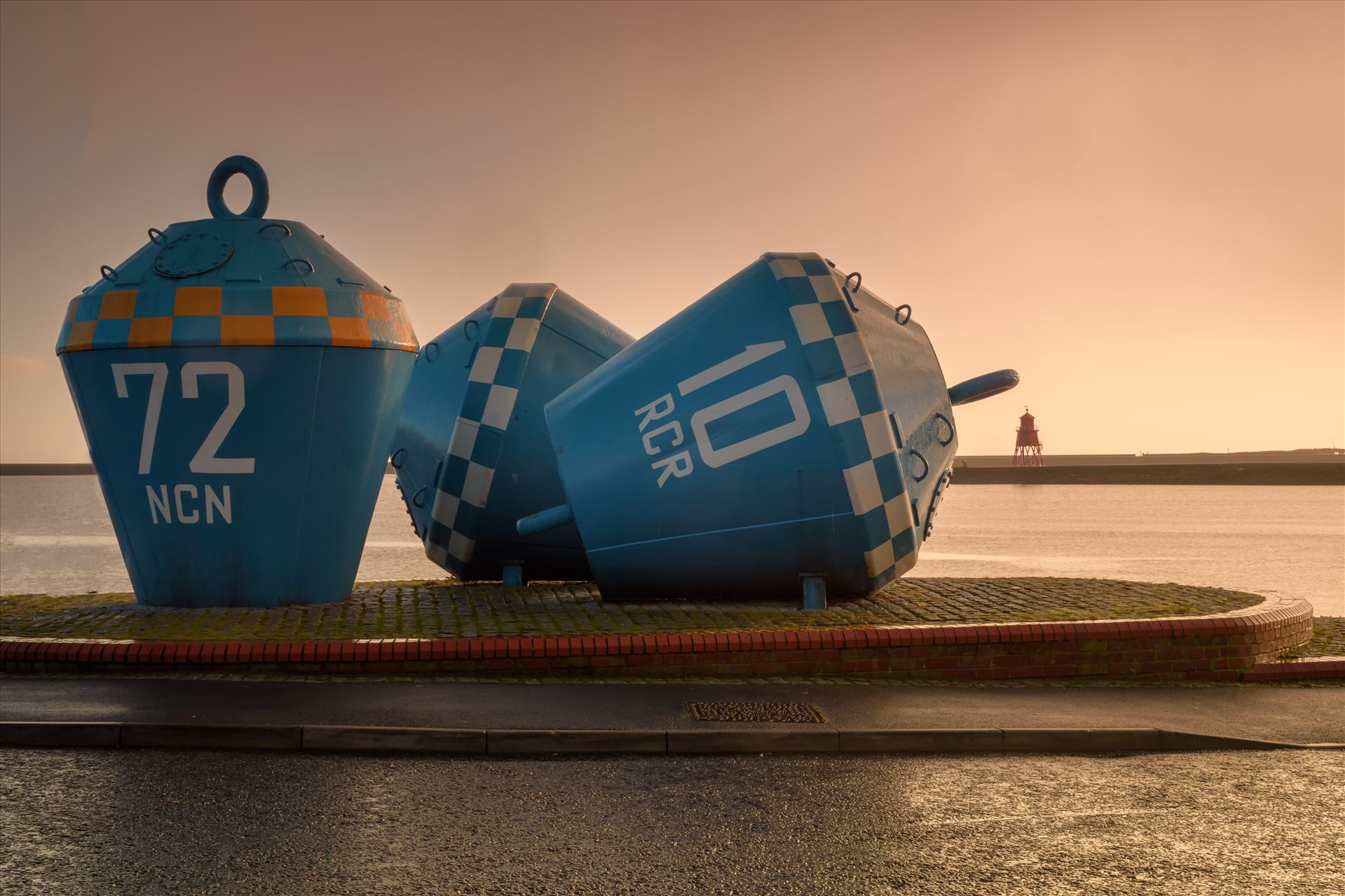 Old mooring Buoys at North Shields Fish Quay -  by Graham Dobson Photography