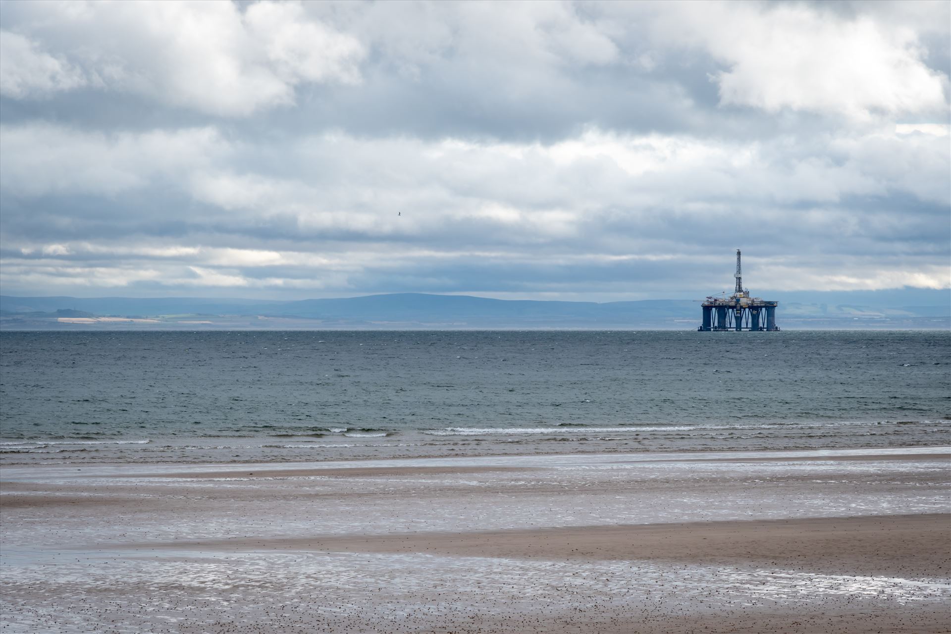 Oil Drilling rig, off Leven Bay, Scotland
