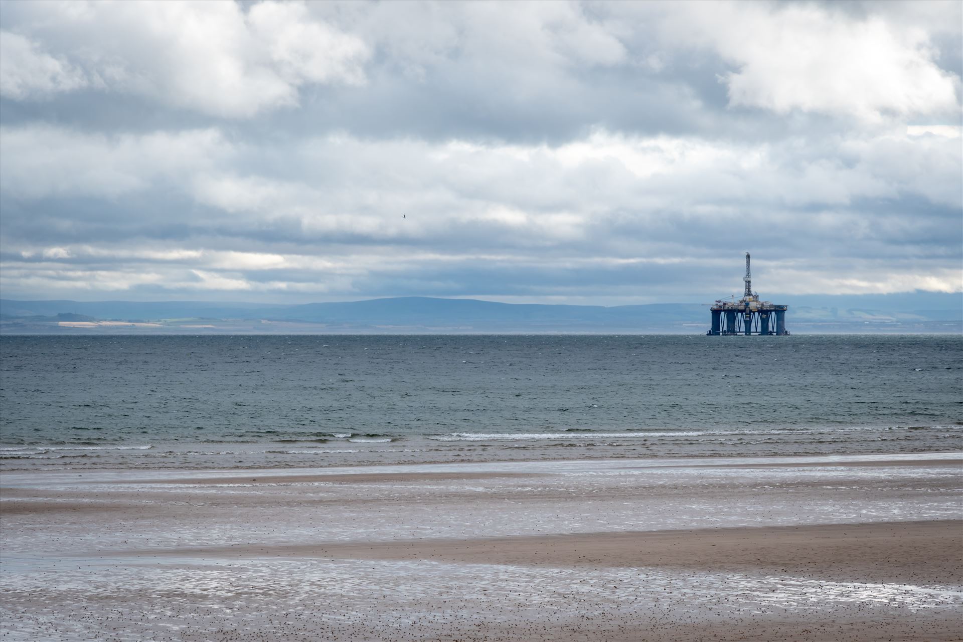 Oil Drilling rig, off Leven Bay, Scotland