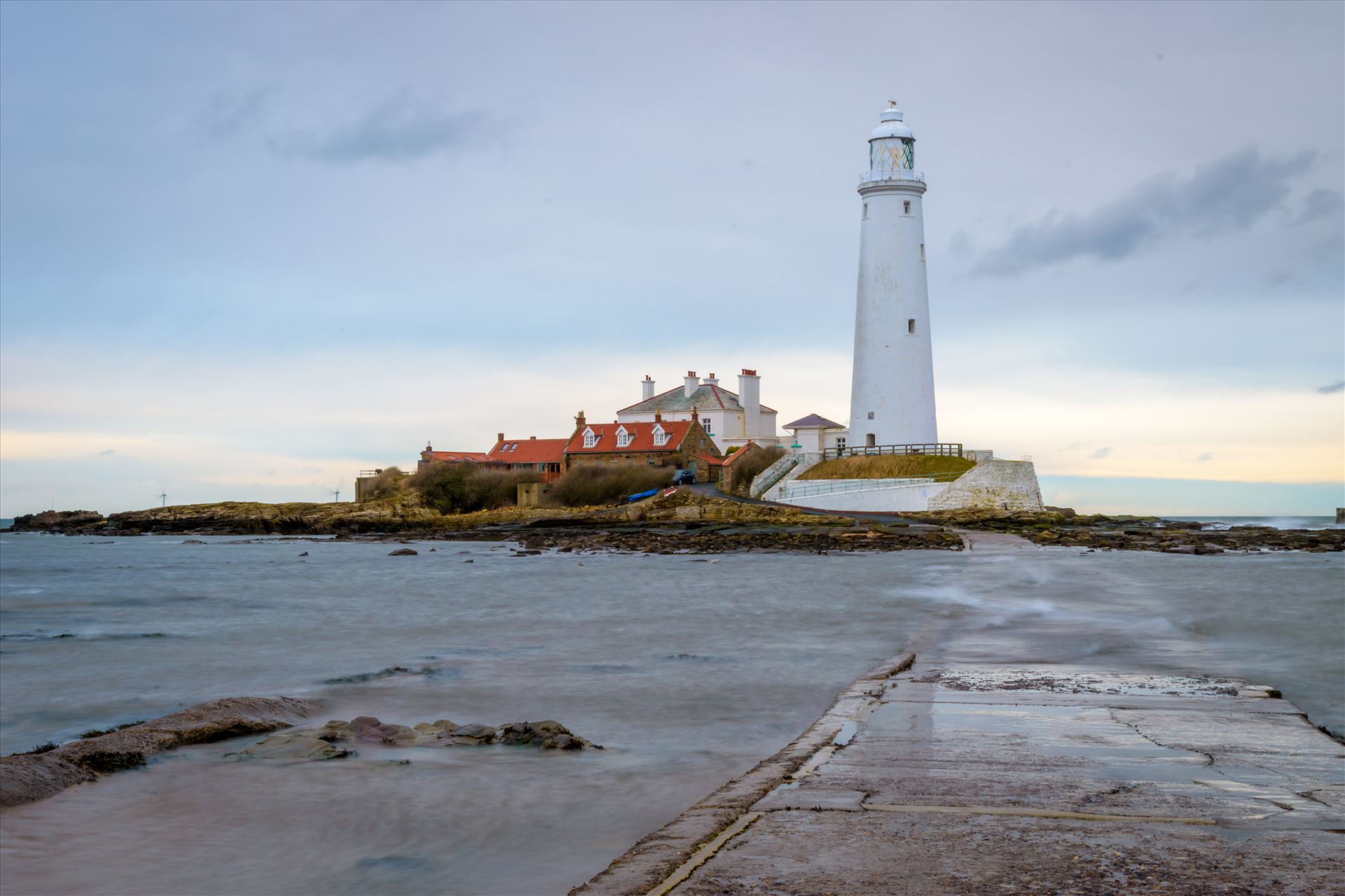 St Mary\'s Island, Whitley Bay. - St. Mary's Island was originally called Bates Island, Hartley Bates or Bates Hill as it was originally owned by the Bates family.

The lighthouse continued to function until 1984, when it was taken out of service. The lighthouse is now open to visitors. by Graham Dobson Photography