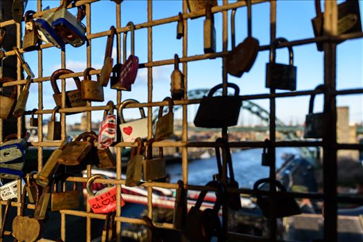 'Love Locks', on the High Level Bridge, Newcastle - 